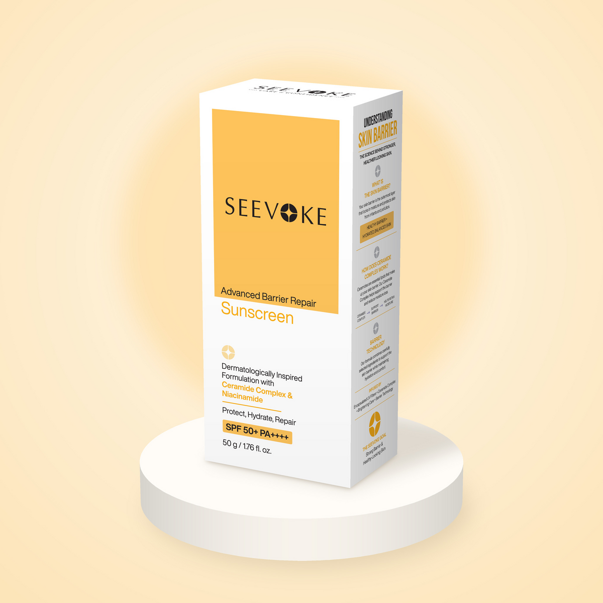 Seevoke Advanced Barrier Repair Sunscreen SPF 50+ PA++++ – 50 g